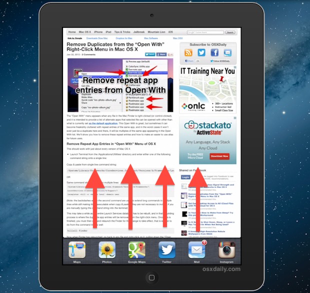 swipe-up-multitask-bar Swipe up to see the multitask bar on iPad