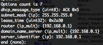 dhcp-info DHCP info from the command line