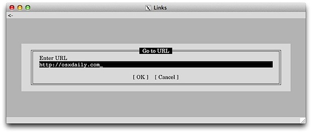 Lynx browser in X11