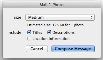 Mail image size