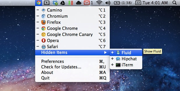 quick-change-default-web-browser Change default browsers and manage the OBjektiv menu