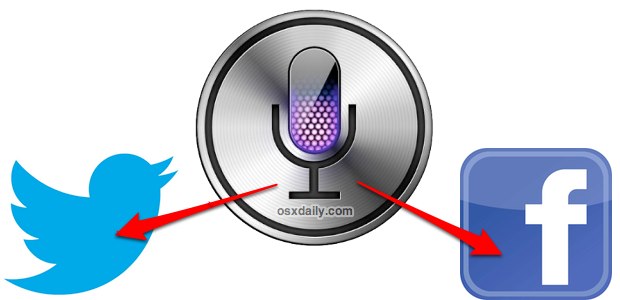Posting from Siri to Twitter or Siri to Facebook