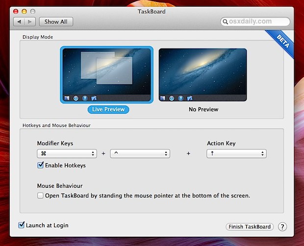 taskboard for OS X