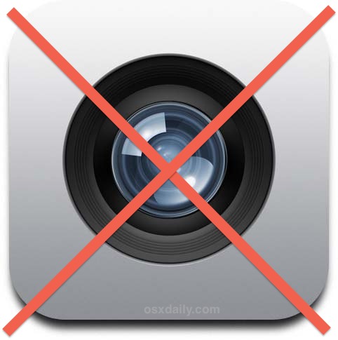 Disable the iPhone Camera completely
