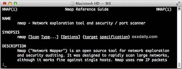 Port Scan Command Line Os X