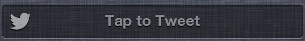 Tap to Tweet button in Notification Center of iOS