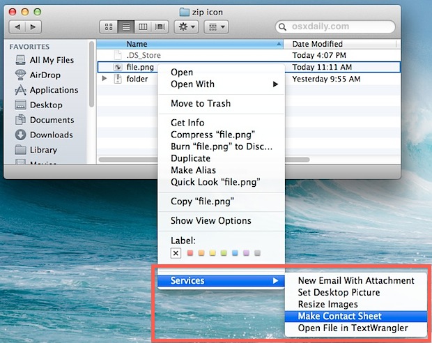 Clean up the Services contextual menu in Mac OS X