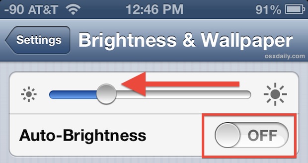 lower-brightness Lower brightness and turn off auto adjust