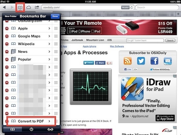 modify-bookmark-for-bookmarklet-safari Modify the bookmark to turn it into a PDF bookmarklet
