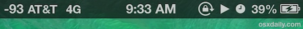 iPhone status bar icons and symbols