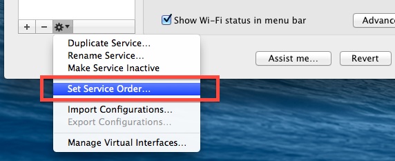 set-network-service-order Set Network Service Order