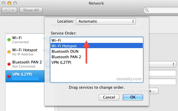 set-service-priority Set networking service priority