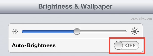 turn-off-auto-brightness-ipad Turn off auto brightness adjustments on the iPad