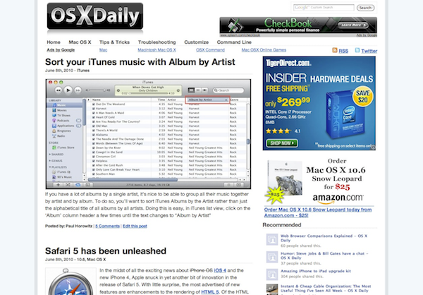 OSXDaily - Current
