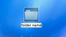 переименовать папку с файлами в Mac OS X