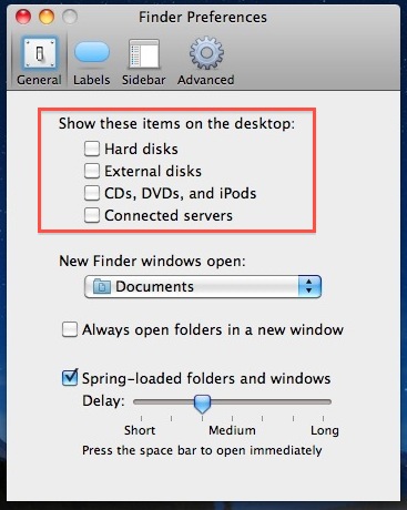 hide remove icons from mac desktop