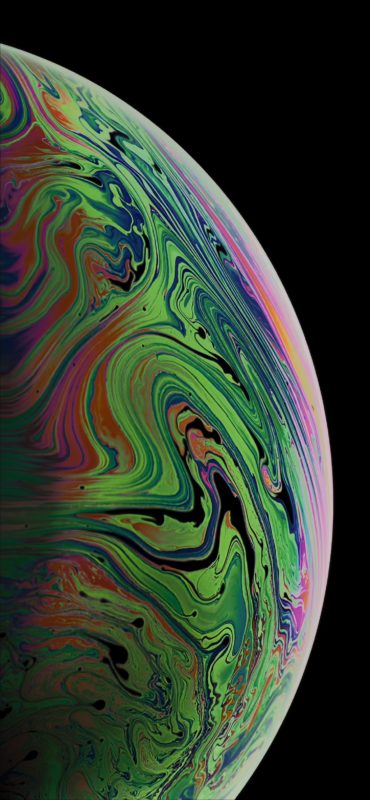 Download The 3 Iphone Xs Max Wallpapers Of Bubbles Osxdaily