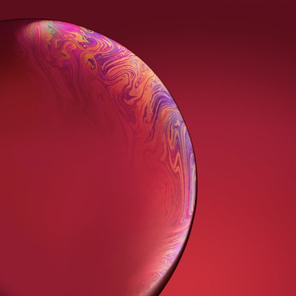 Grab the 12 iPhone XR Wallpapers of Bubble Colors | OSXDaily
