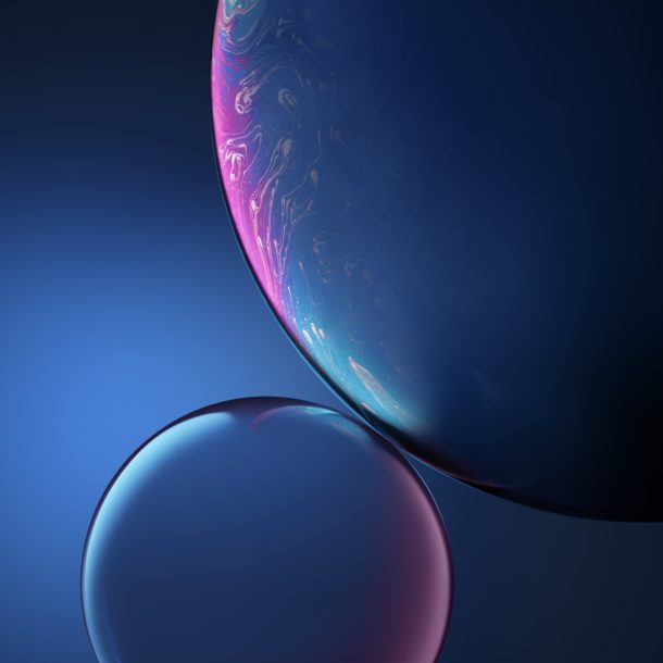 Grab The 12 Iphone Xr Wallpapers Of Bubble Colors Osxdaily